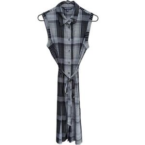 Like New Brooks Brothers Sleeveless Button
Front Stretch Midi Dress Medium